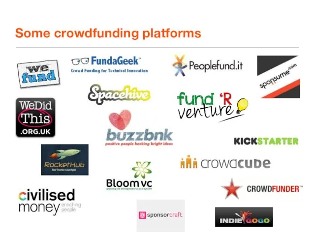 Some crowdfunding platforms