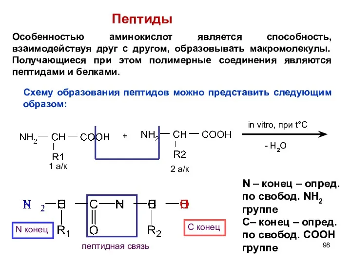 + in vitro, при t°C - H2O 1 а/к 2