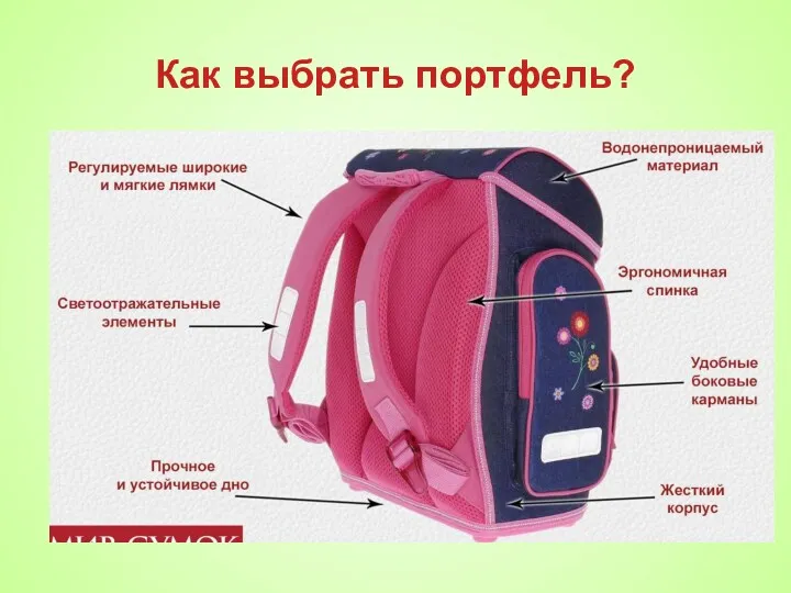 Как выбрать портфель?
