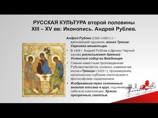 РУССКАЯ КУЛЬТУРА второй половины XIII – XV вв: Иконопись. Андрей