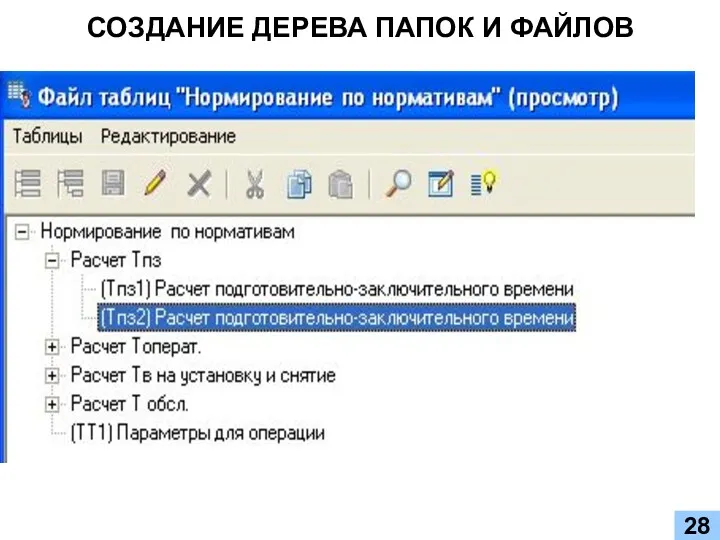 СОЗДАНИЕ ДЕРЕВА ПАПОК И ФАЙЛОВ 28