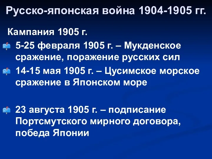 Русско-японская война 1904-1905 гг. Кампания 1905 г. 5-25 февраля 1905 г. – Мукденское