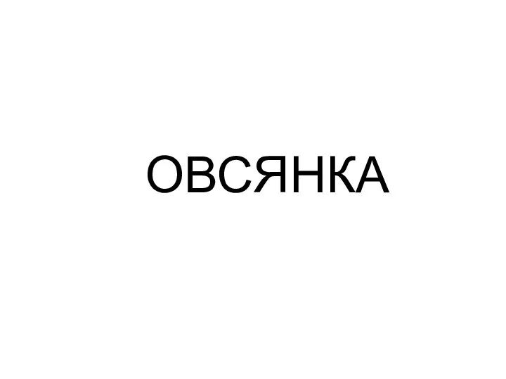 ОВСЯНКА