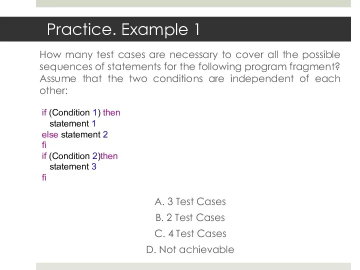 How many test cases are necessary to cover all the possible sequences of