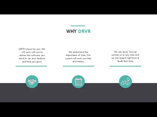 WHY DRVR DRVR is here for you. We will work with you to