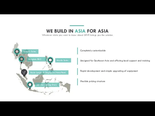 WE BUILD IN ASIA FOR ASIA Whatever data you want