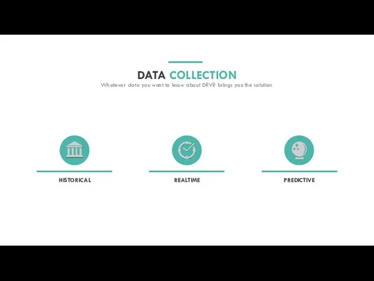 HISTORICAL DATA COLLECTION REALTIME PREDICTIVE Whatever data you want to