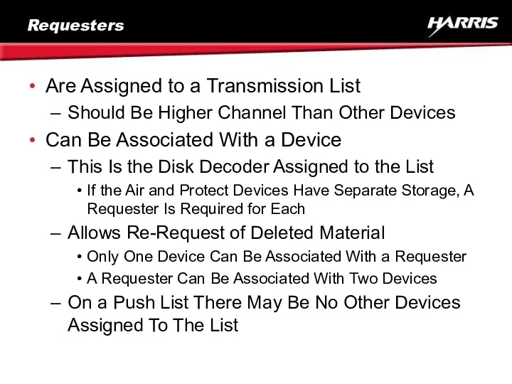 Requesters Are Assigned to a Transmission List Should Be Higher