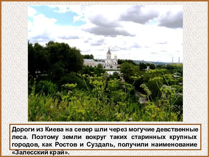 Дороги из Киева на север шли через могучие девственные леса.