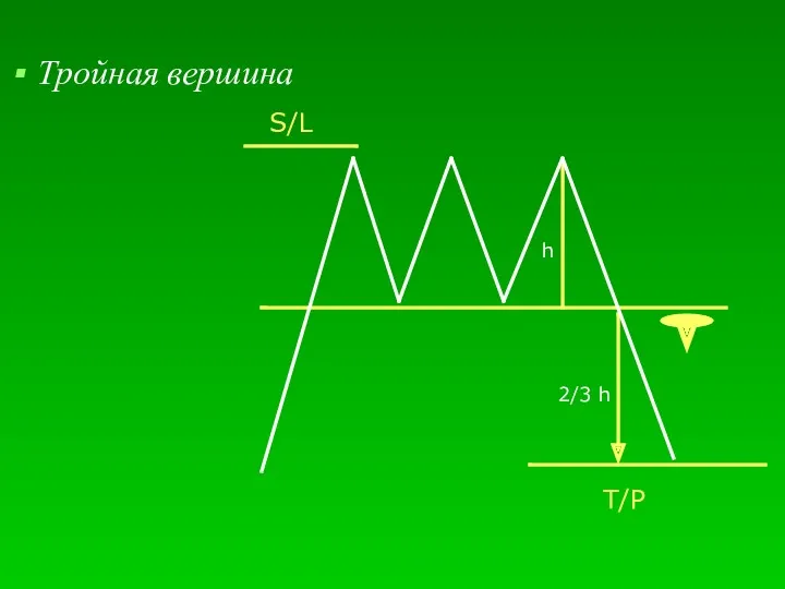 Тройная вершина h 2/3 h S/L T/P