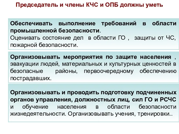 Обеспечивать выполнение требований в области промышленной безопасности. Оценивать состояние дел