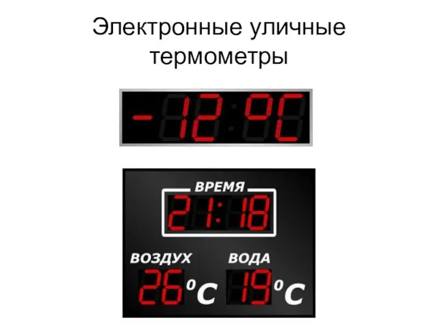 Электронные уличные термометры