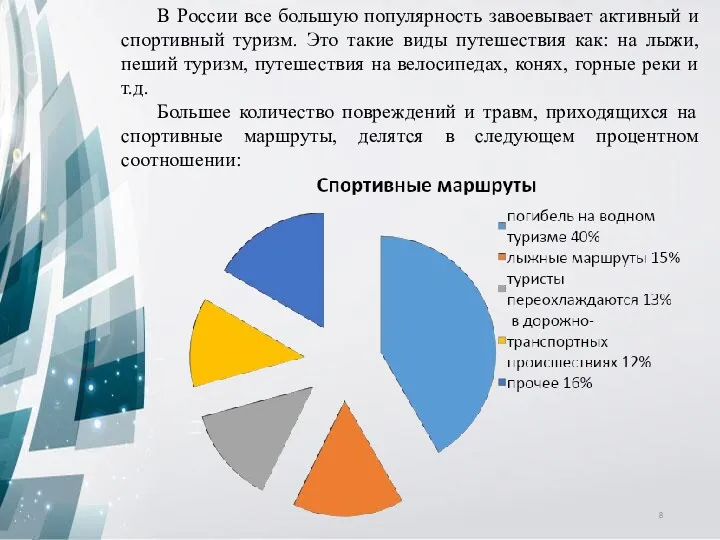 В России все большую популярность завоевывает активный и спортивный туризм.