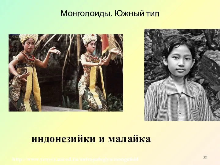 Монголоиды. Южный тип индонезийки и малайка http://www.yenyey.narod.ru/antropologiya/mongoloid