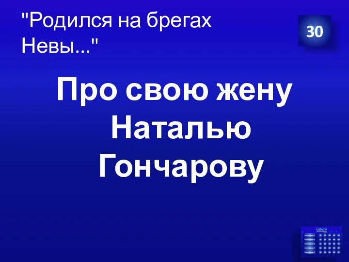 "Родился на брегах Невы..." Про свою жену Наталью Гончарову 30