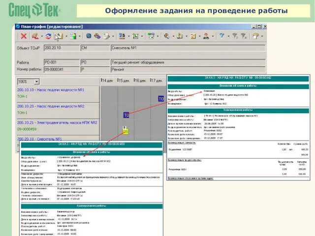 Оформление задания на проведение работы