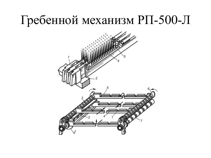 Гребенной механизм РП-500-Л