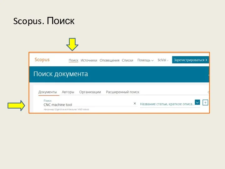 Scopus. Поиск