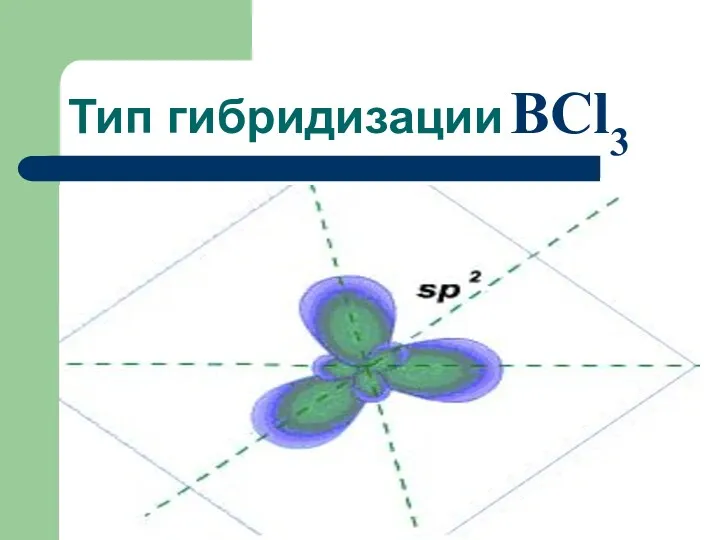 Тип гибридизации BCl3