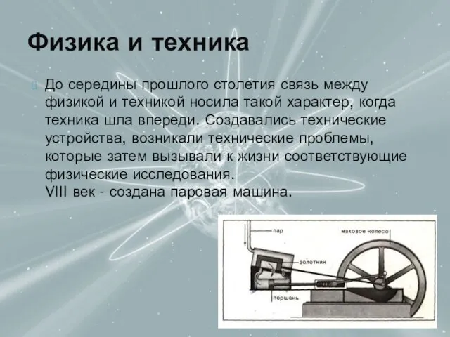 До середины прошлого столетия связь между физикой и техникой носила