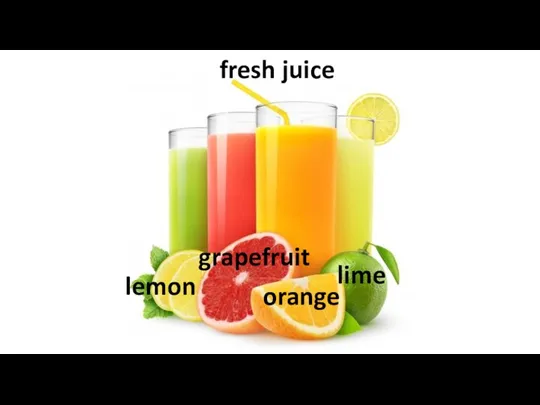 fresh juice grapefruit orange lemon lime
