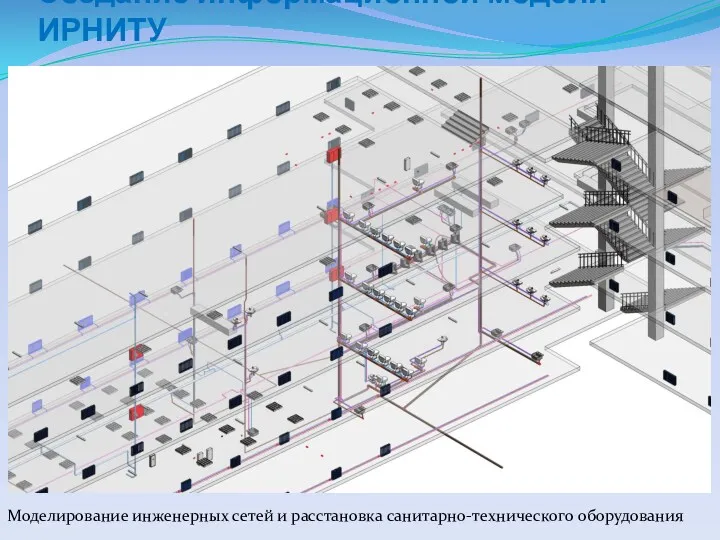Создание информационной модели ИРНИТУ Моделирование инженерных сетей и расстановка санитарно-технического оборудования