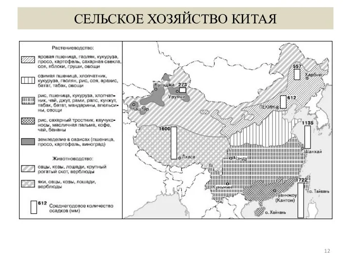 СЕЛЬСКОЕ ХОЗЯЙСТВО КИТАЯ