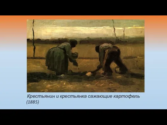 Крестьянин и крестьянка сажающие картофель(1885)