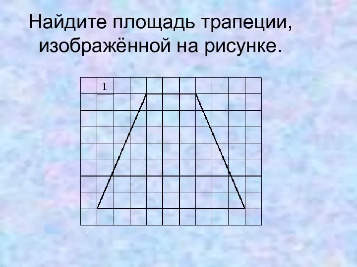 Найдите площадь трапеции, изображённой на рисунке.