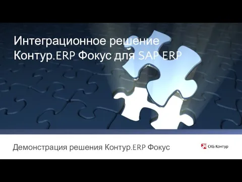 Демонстрация решения Контур.ERP Фокус Интеграционное решение Контур.ERP Фокус для SAP ERP