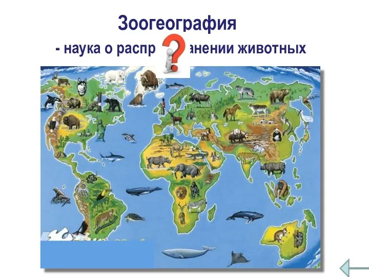 Зоогеография - наука о распространении животных
