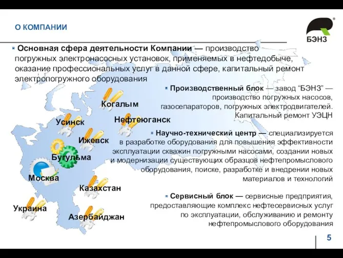 Ижевск Когалым Усинск Нефтеюганск Украина Азербайджан Бугульма Москва Производственный блок