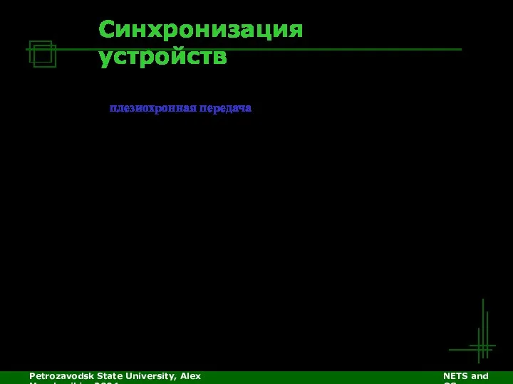Petrozavodsk State University, Alex Moschevikin, 2004 NETS and OSs Синхронизация