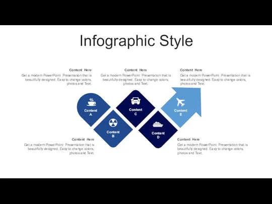 Infographic Style Content A Content B Content C Content D Content E