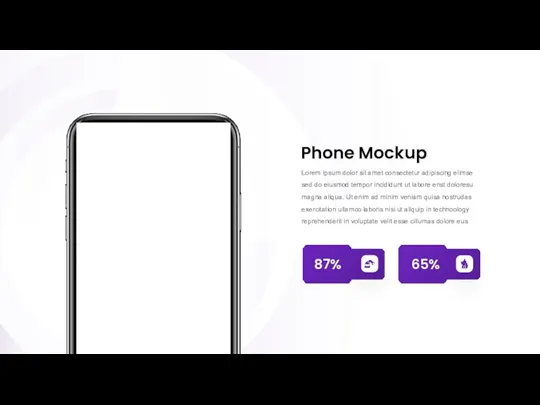 Phone Mockup Lorem ipsum dolor sit amet consectetur adipiscing elimse