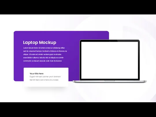 Laptop Mockup Lorem ipsum dolor sit amet consecur adipiscig elitsa