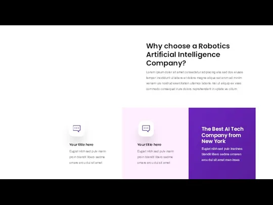 Why choose a Robotics Artificial Intelligence Company? Eugiat nibh sed