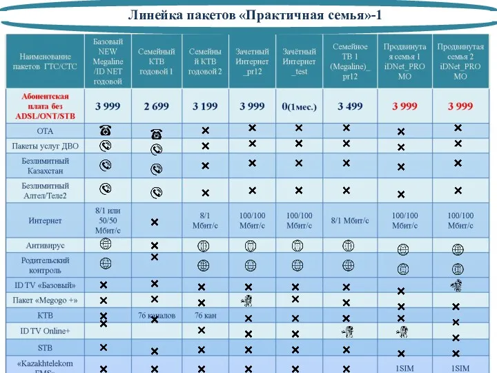 Линейка пакетов «Практичная семья»-1