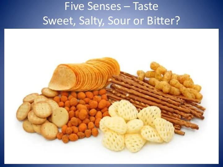 Five Senses – Taste Sweet, Salty, Sour or Bitter?