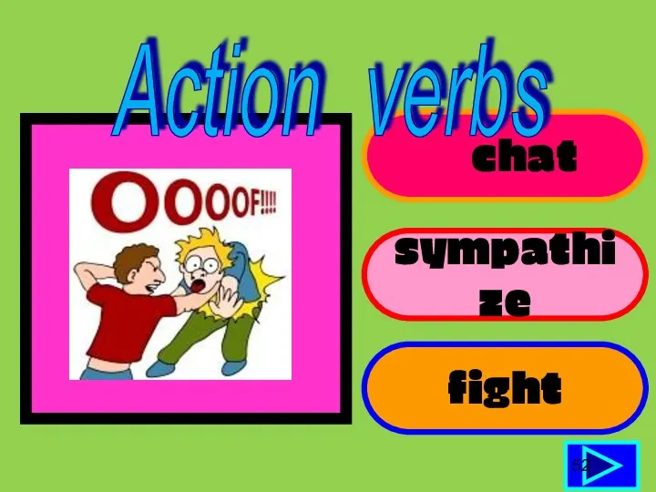 chat sympathize fight 52 Action verbs