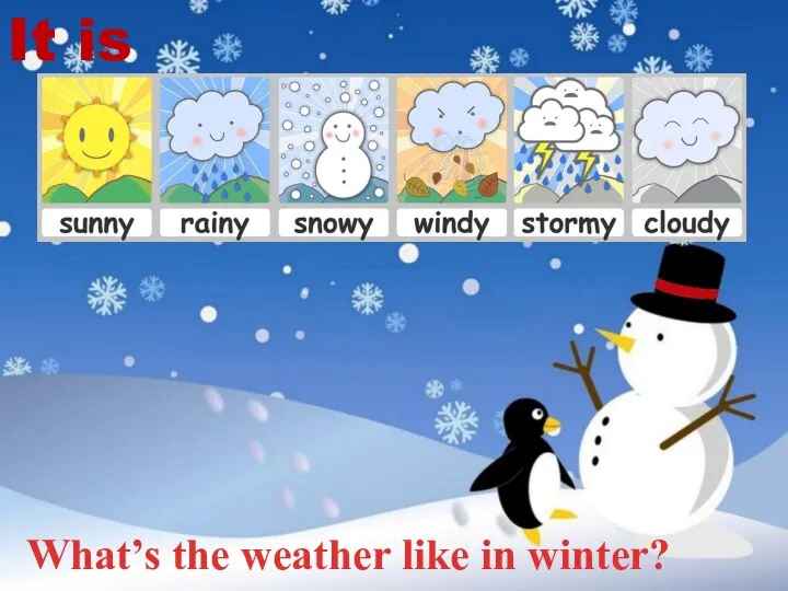 What’s the weather like in winter? It is