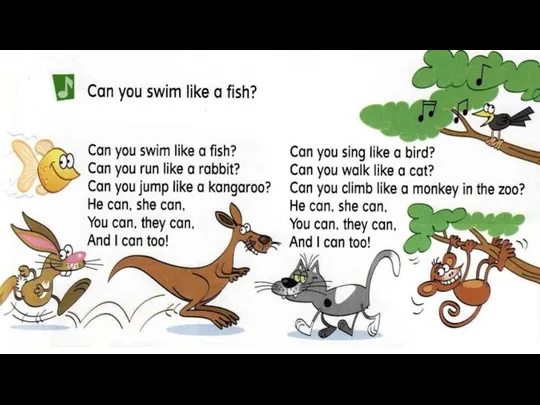 Can you swim like a fish? Can you run like a rabbit? Can