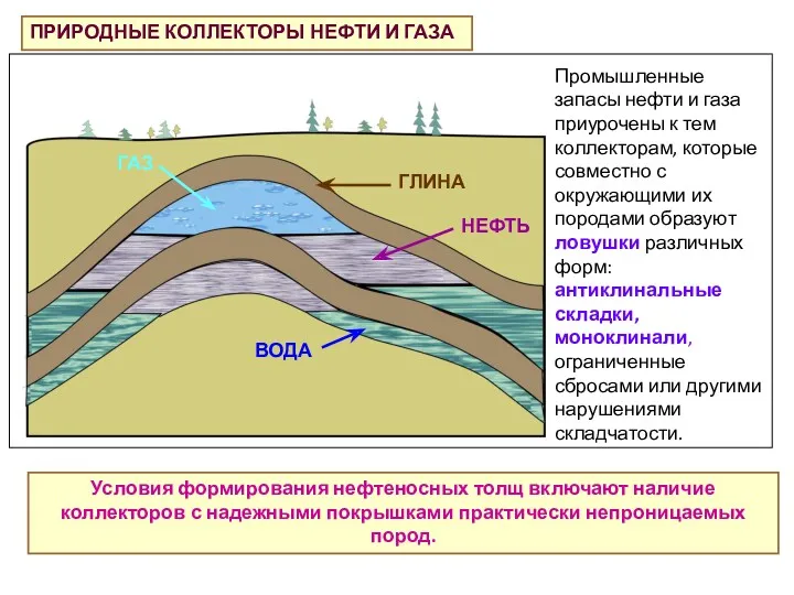 ПРИРОДНЫЕ КОЛЛЕКТОРЫ НЕФТИ И ГАЗА Промышленные запасы нефти и газа