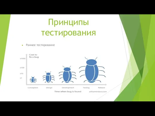 Принципы тестирования Раннее тестирование