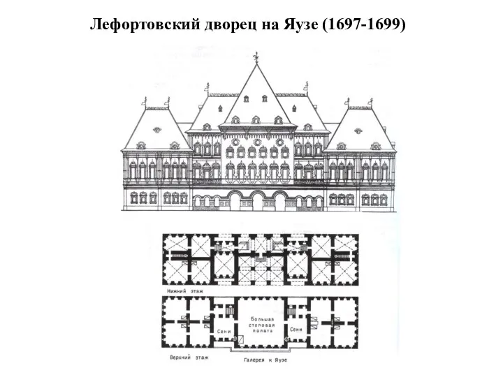 Лефортовский дворец на Яузе (1697-1699)