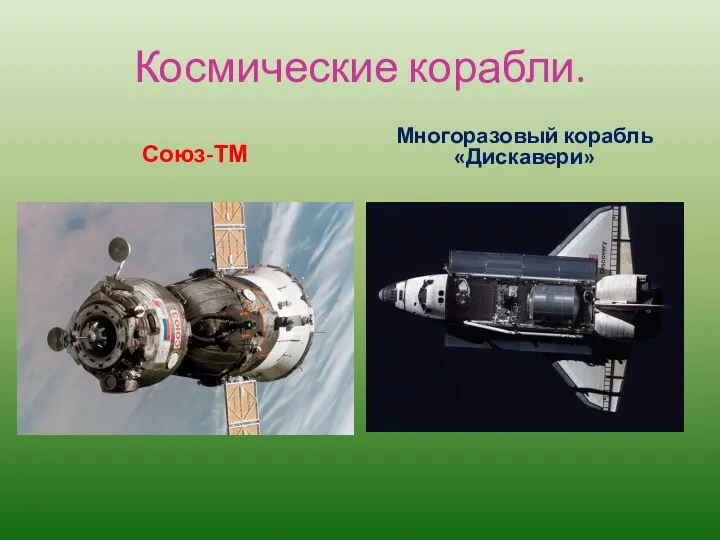 Космические корабли. Союз-ТМ Многоразовый корабль «Дискавери»