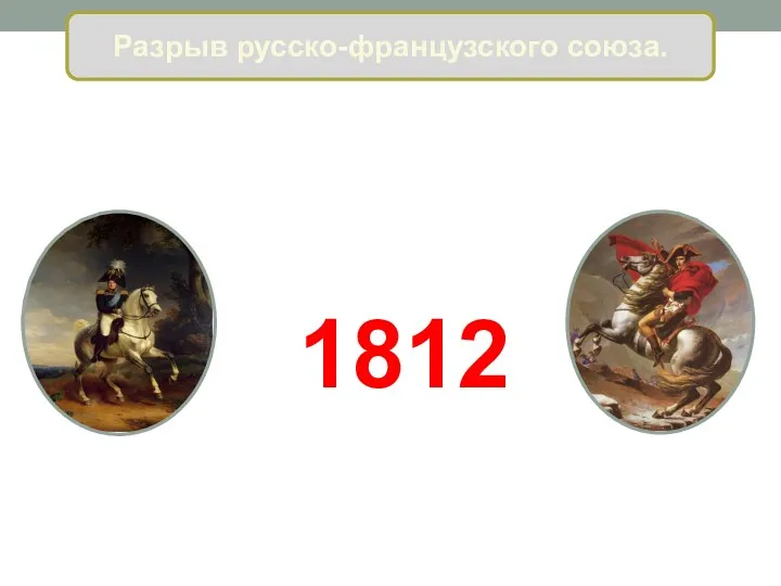 Разрыв русско-французского союза. 1812