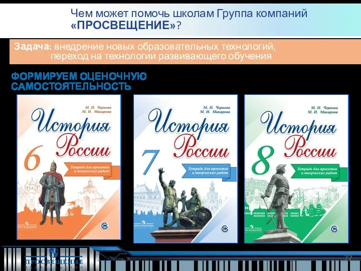 Задача: внедрение новых образовательных технологий, переход на технологии развивающего обучения