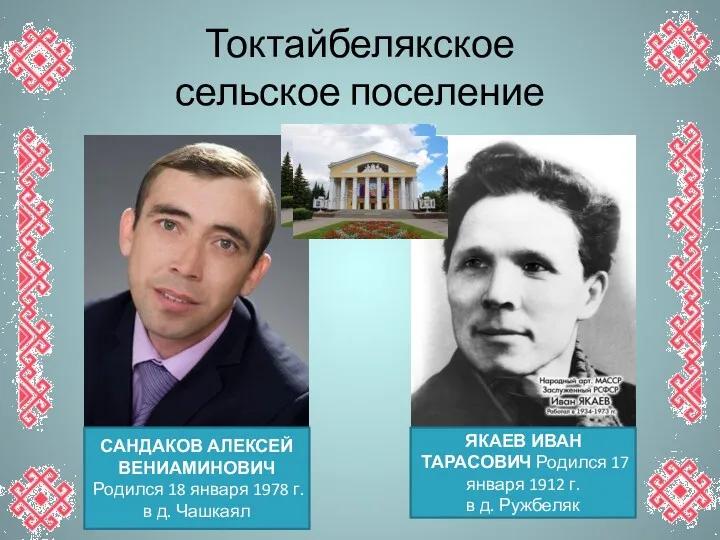 Токтайбелякское сельское поселение ЯКАЕВ ИВАН ТАРАСОВИЧ Родился 17 января 1912