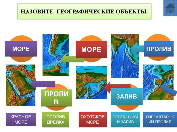 НАЗОВИТЕ ГЕОГРАФИЧЕСКИЕ ОБЪЕКТЫ. 1 2 3 4 5 МОРЕ ОТВЕТ